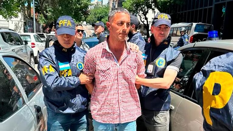 El momento de la detención de Mercanzini.