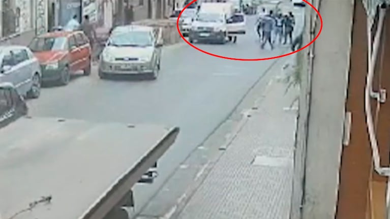 El momento de los disturbios en pleno centro de Córdoba.