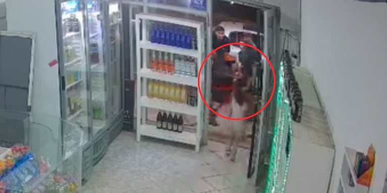 El momento del choque a la nena de 4 años.