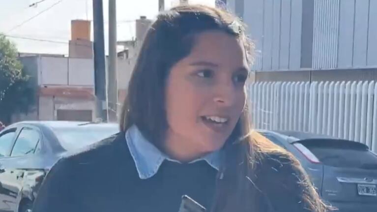 El momento del intento de robo a la cronista cordobesa de C5N.