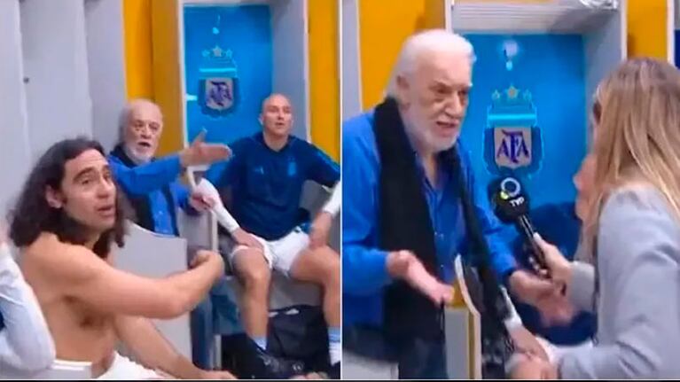 El momento en el que Coco Basile echó a la cronista de la TV Pública.
