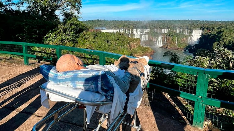 El momento en el que el paciente conoció las Cataratas.