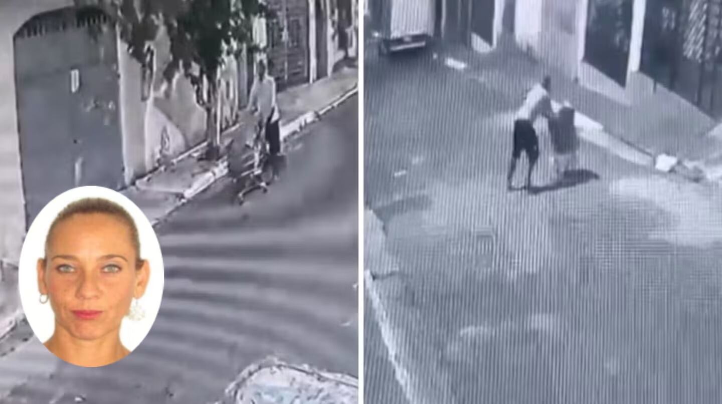 El momento en el que las cámaras captaron al hombre empujando el carrito.