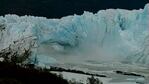 El momento más esperado: el desplome del puente de hielo. 