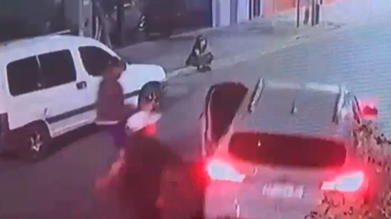 El momento previo al accidente.