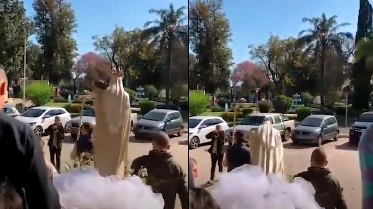 El momento quedó grabado.