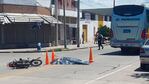 El motociclista falleció en el acto.