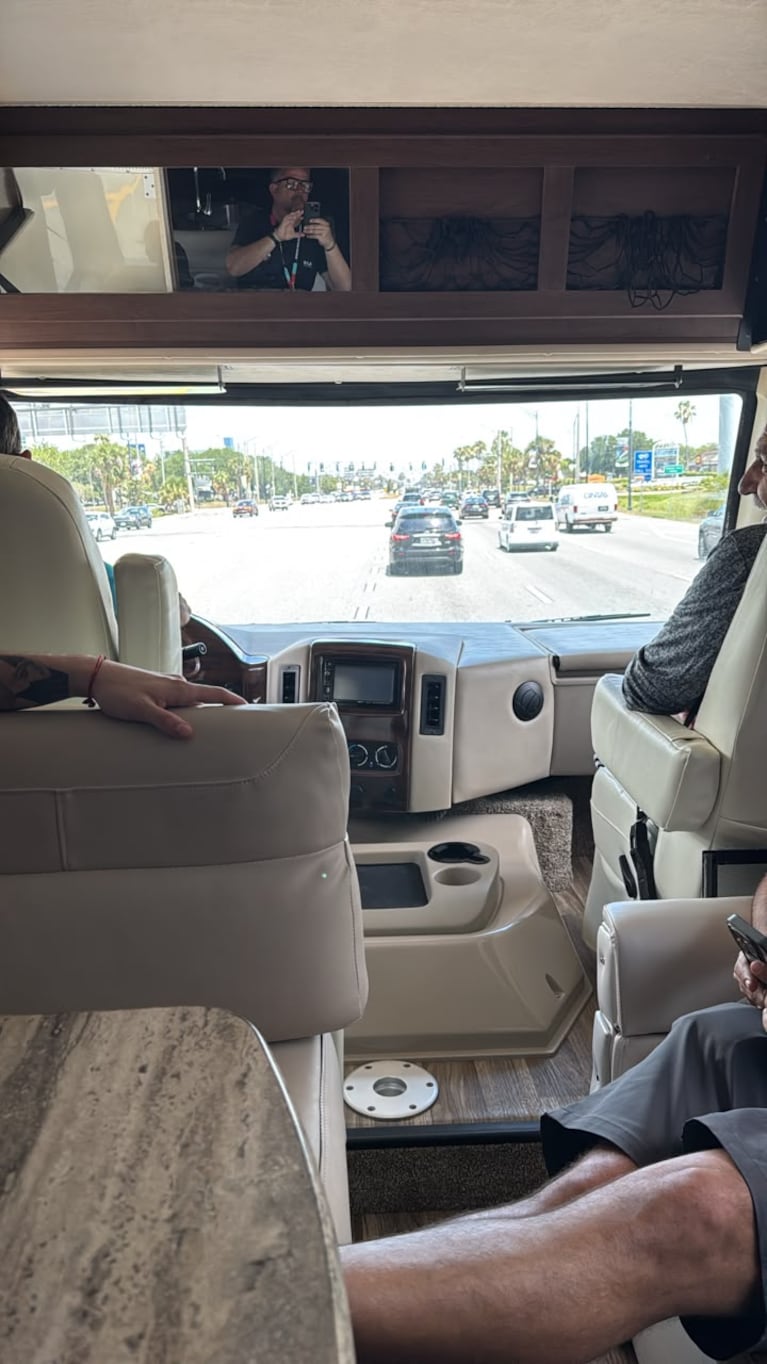 El motorhome desde Orlando rumbo a Kansas City.