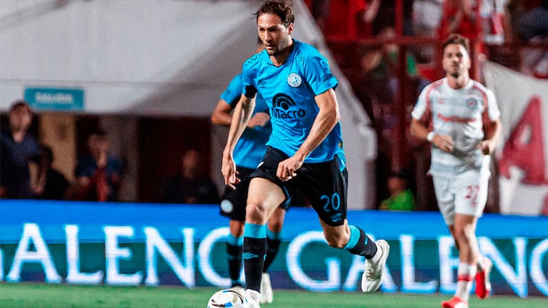 El Mudo Vázquez, desde el arranque en Belgrano ante Argentinos. Foto: Prensa Belgrano.