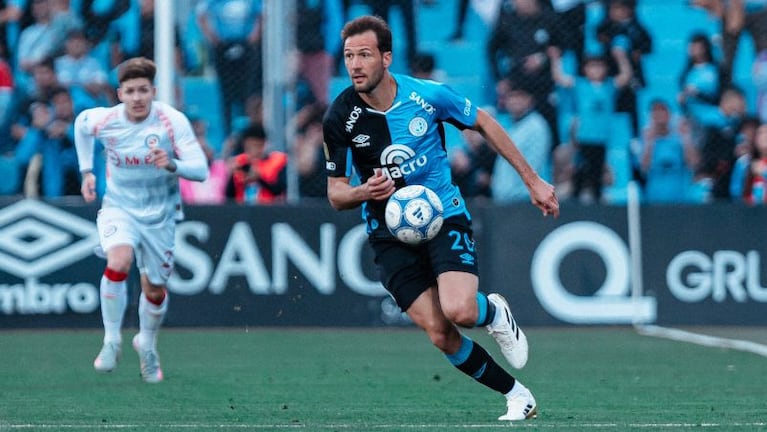El Mudo Vázquez fue expulsado ante Argentinos. (Prensa Belgrano)
