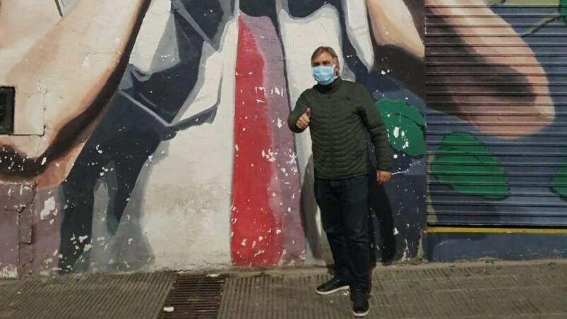 El mural fue inaugurado hace dos años.