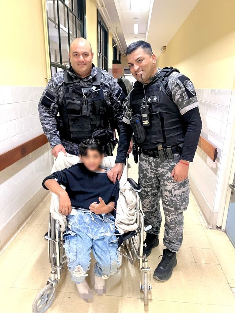 El nene está fuera de peligro.