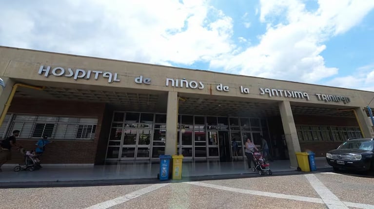 El nene estuvo internado en el Hospital de Niños.
