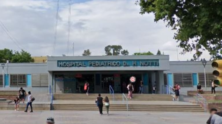 El nene fue trasladado al Hospital Pediátrico Dr. Humberto Notti, donde murió (Foto: Google Maps)