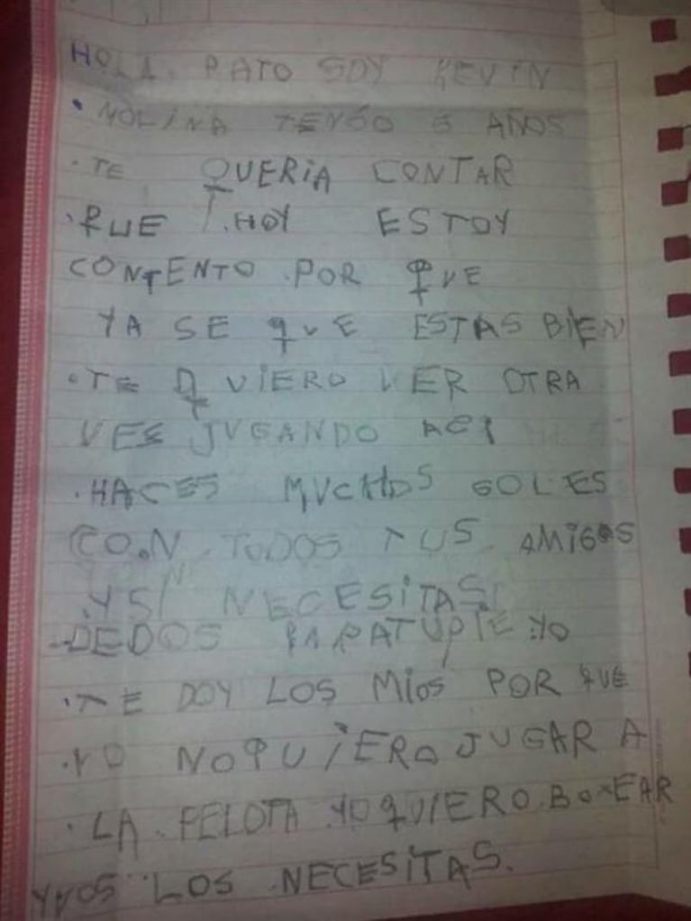 El nene que le ofreció sus dedos a Patricio Toranzo