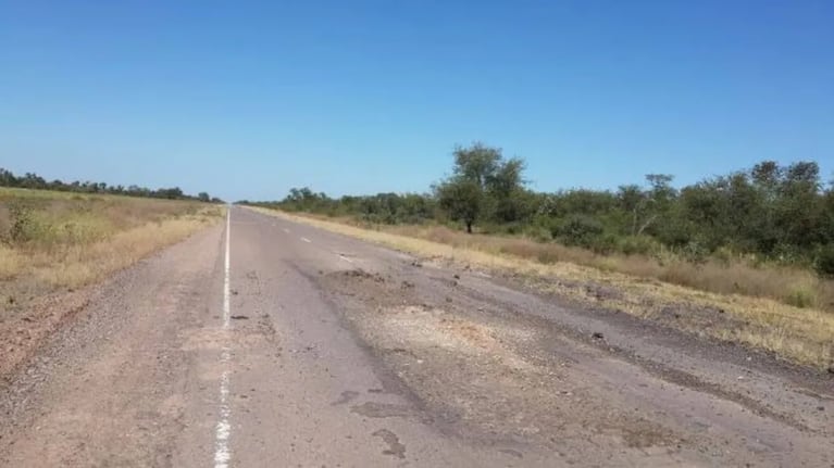 El niño apareció a la vera de la Ruta 206.