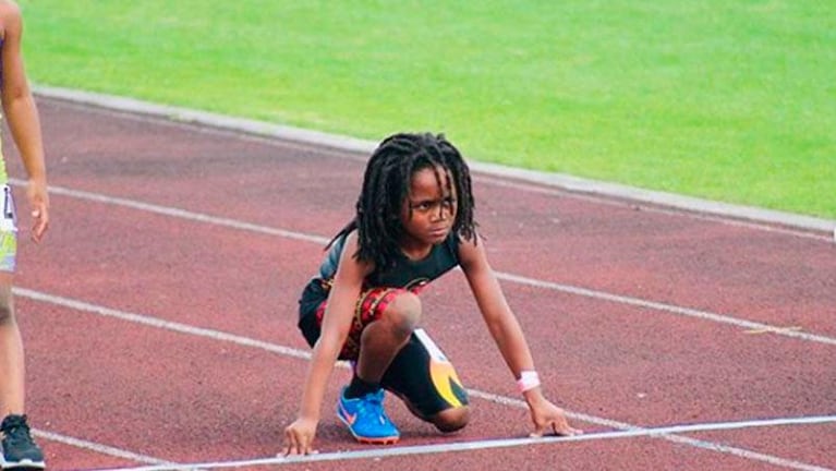 El niño de siete años que vuela en los 100 metros y comparan con Usain Bolt