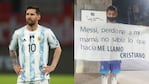 El niño que le pidió perdón a Messi.