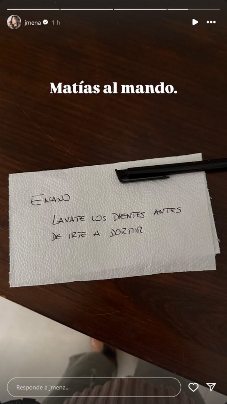 El novio de Jimena Barón cuidó a Momo mientras ella estuvo enferma.  (Foto: Instagram/@jmena)
