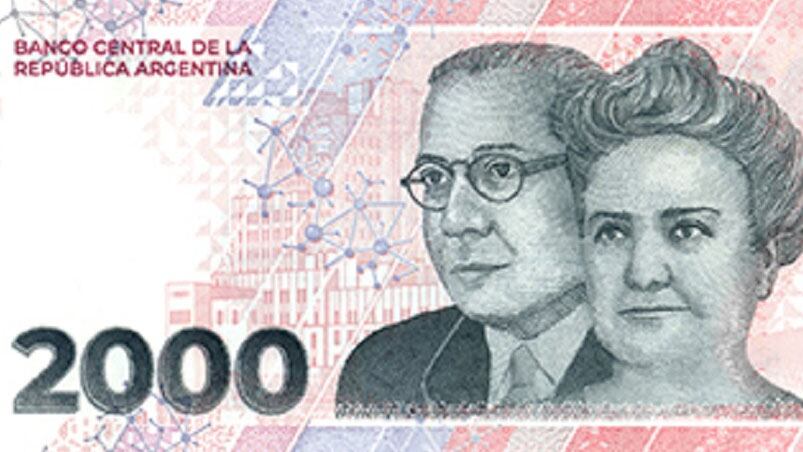 El nuevo billete que ya circula en el país. 