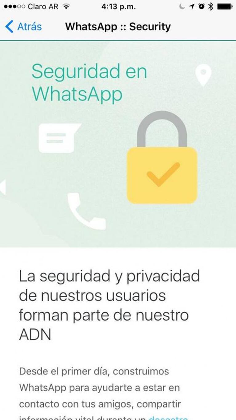 El nuevo mensaje de WhatsApp que alertó a los usuarios