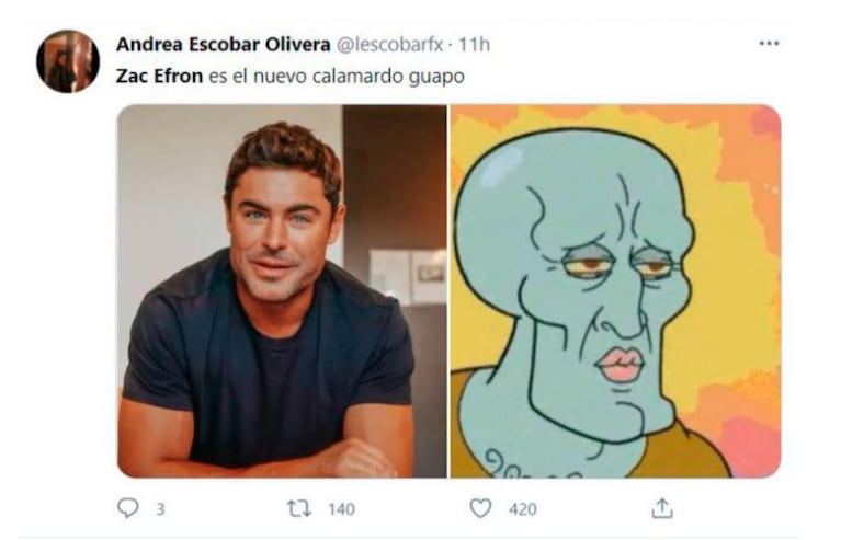 El "nuevo" rostro de Zac Efron: los memes por un posible exceso de bótox