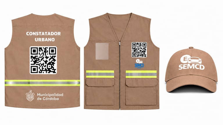 El nuevo uniforme previsto para los cuidacoches en Córdoba.