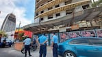 El obrero cayó desde un séptimo piso y murió. Foto: Andrés Ferreyra / El Doce.