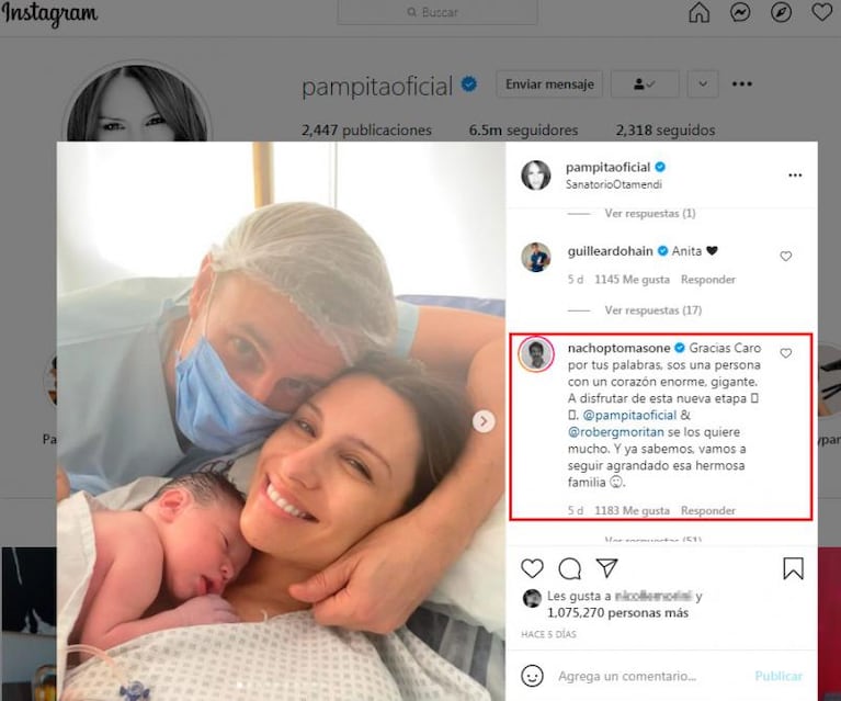 El obstetra de Pampita y una revelación que sorprendió a todos