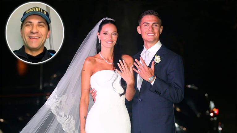 El Oficial Gordillo fue uno de los invitados al casamiento de Oriana y Dybala.