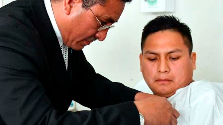 El oficial peruano fue premiado por el Gobierno.