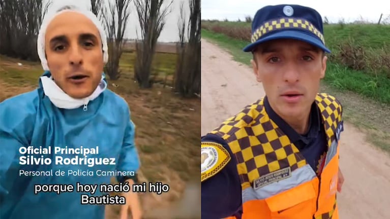 El oficial Silvio Rodríguez corre 15 kilómetros por día.
