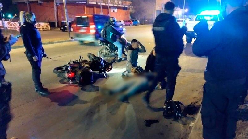 El oficial volvía a su casa y fue interceptado por los motochoros. Foto: Infobae.