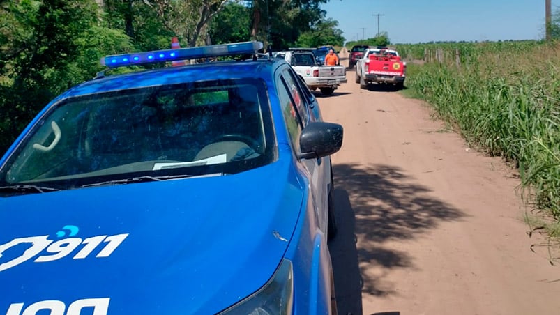 El operativo de búsqueda montado en la zona rural de Alicia.