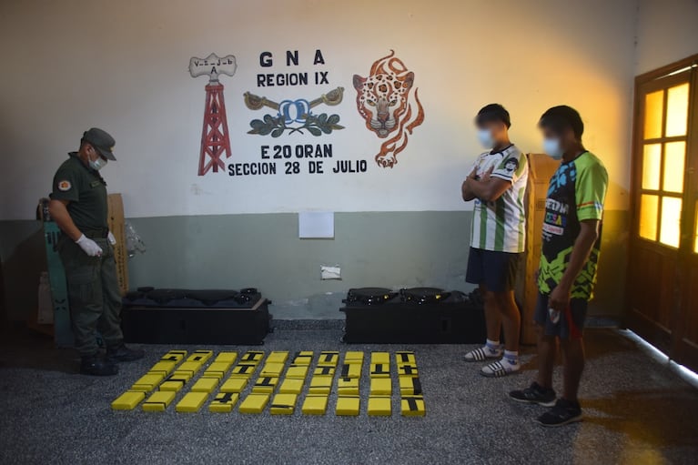 El operativo de Gendarmería en Orán.