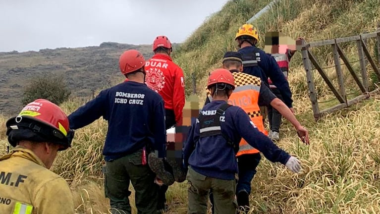 El operativo de rescate del joven santafesino en las Altas Cumbres.