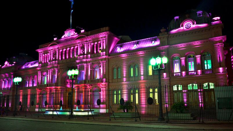 El operativo de seguridad se llevó a cabo en la Casa Rosada.