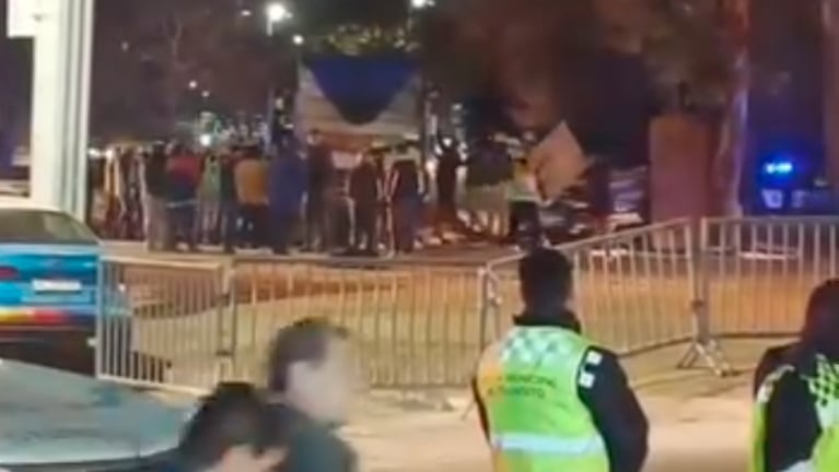 El operativo en la feria histórica en proximidades de Villa El Libertador. Foto: captura de video.