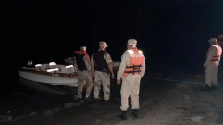 El operativo se montó en la zona de la desaparición.