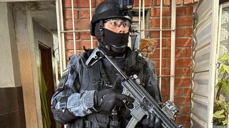 El operativo se realizó en la zona de barrio Villa Boedo.