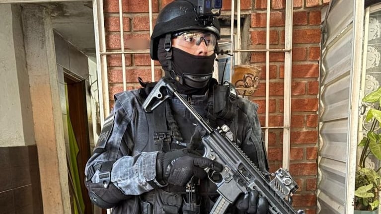 El operativo se realizó en la zona de barrio Villa Boedo.