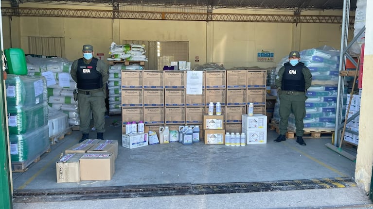 El operativo se realizó en siete domicilios de Pozo del Molle y Sacanta.