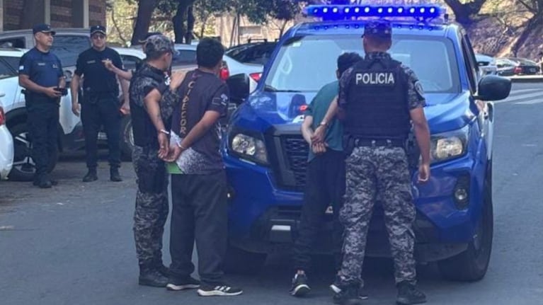 El operativo terminó con naranjitas detenidos.