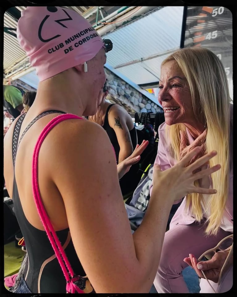 El orgullo de La Mona tras el logro de su nieta, quien se consagró como campeona Provincial de Natación