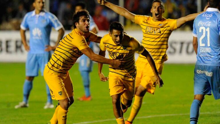 "El Pachi" gritó con todo el primer gol desde que regresó al Xeneize.