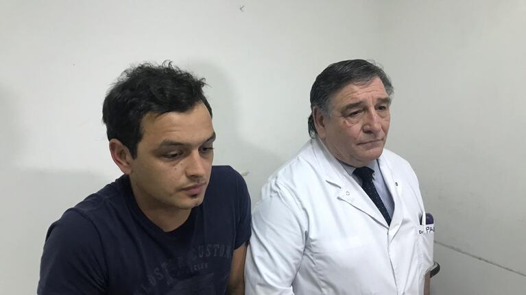 El paciente puso la piel para reconocer a su médico.