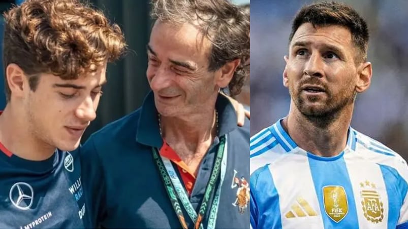 El padre de Colapinto habló de su relación con Messi.