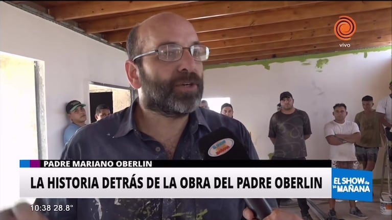 El padre Oberlin, a punto de finalizar las obras en Barrio Maldonado