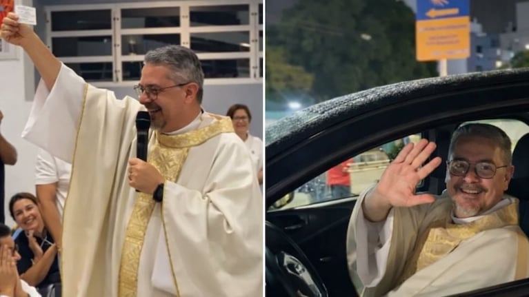 El padre Senna protagonizó un hecho insólito en una parroquia de Florianópolis.