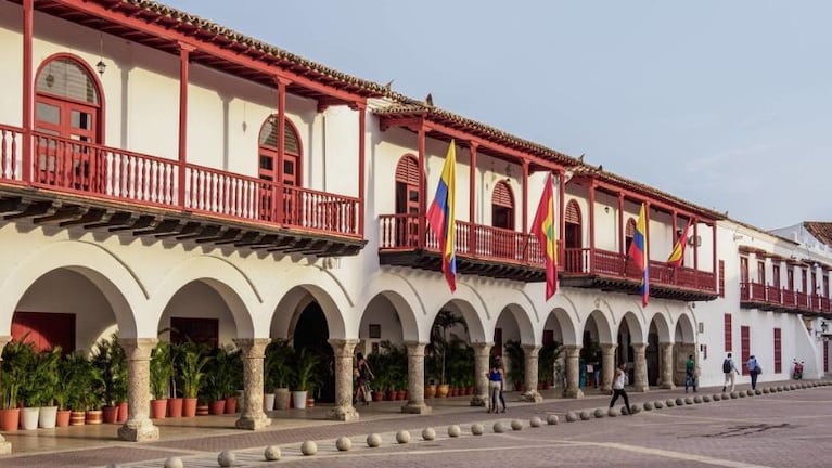 El Palacio de la Aduana en Cartagena, Colombia. 